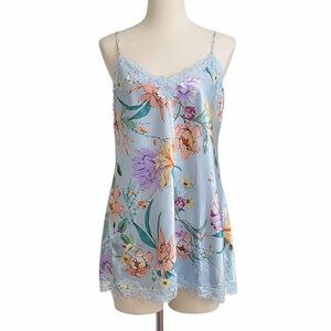 In Bloom by Jonquil Colorful Floral Lace Trim Camisole